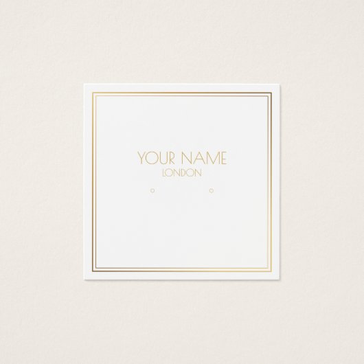 ゴールドエフェクトボーダーイヤリングホルダー (正面)