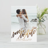 ゴールドエレガントスクリプト招待状 招待状 (スタンド正面)