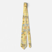 ゴールドエンゲートパークフローラ両面 ネクタイ (正面)