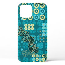 ゴールドエンゲートパークヴィンテージサイケデリックフローラティール（緑がかった色）