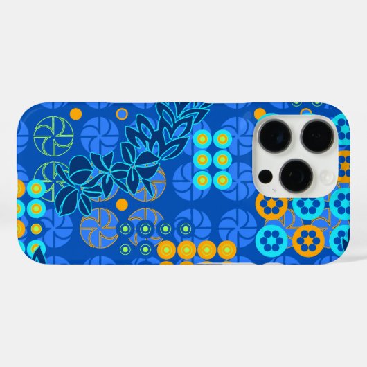 ゴールドエンゲートパークヴィンテージサイケデリックフローラ王室の Case-Mate iPhoneケース (裏面 (横))