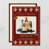 ゴールドエンジェルクリスマスフォト シーズンカード (正面/裏面)