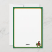 ゴールドエンジェルクリスマスフォト シーズンカード (裏面)