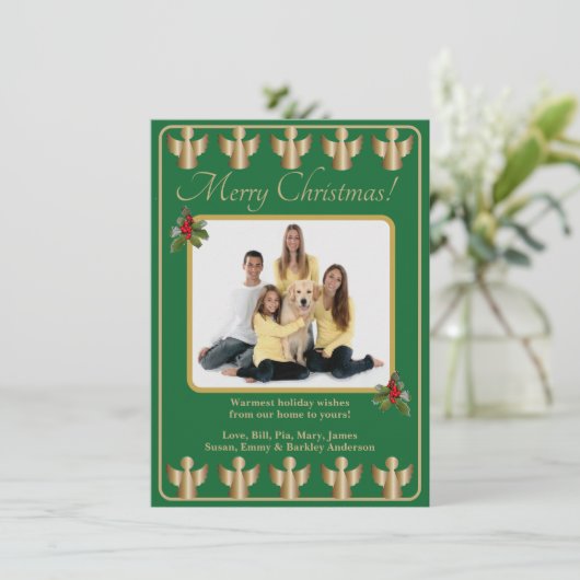 ゴールドエンジェルクリスマスフォト シーズンカード (スタンド正面)