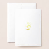 ゴールドエンジェル 箔カード (裏面封筒付き)