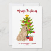 ゴールドエンドゥードル 犬のクリスマス シーズンカード (正面)