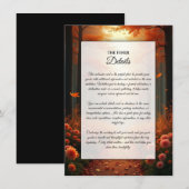 ゴールドエンバーオータムウッドランドストロール 招待状 (正面/裏面)