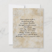 ゴールドエンボス風 スチームパンク ウェディング 招待状 (裏面)