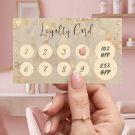 ゴールドオパールカスタムビジネス会員スタンプカード ロイヤリティカード