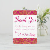 ゴールドオルネート サンクスカード 招待状 (スタンド正面)