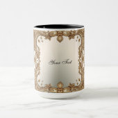 ゴールドオーナメントフレームマグ マグカップ (中央)