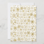 ゴールドオーナメント クリスマスホリデーパーティ 招待状 (裏面)