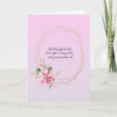 ゴールドオーバルフレーム 母の日 カード (正面)