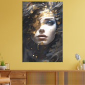 ゴールドオーラ キャンバスプリント (インサイチュ (リビング))