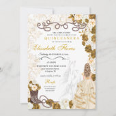 ゴールドカウガールチャロウェスタンキンセアニェラ 招待状 (正面)