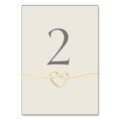 ゴールドカリグラフィー テーブルナンバー (裏面)