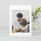 ゴールドカリグラフィー ラブ フォト バレンタインデー カード (スタンド正面)