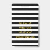 ゴールドキッス スーツケースタグ/バッジ バッジ (裏面)