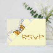 ゴールドキャノピー 返信のお願い 招待状 (スタンド正面)
