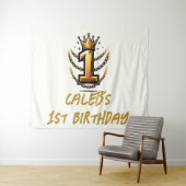 ゴールドクラウンチェーン ドリップ1 #1 誕生日パーティー タペストリー (インサイチュ(横))