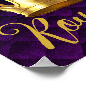 ゴールドクラウンプルパル 贅沢な プリンセスのためのインテリア ポスター (角)