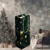 ゴールドクリスマスオーナメント ギフトバッグ