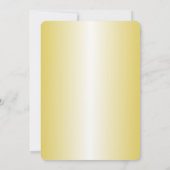 ゴールドクリスマスキャンドルウェディングブレックファスト招待状 招待状 (裏面)