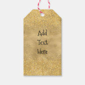 ゴールドクリスマスパーティー ギフトタグ (正面)