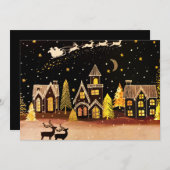 ゴールドクリスマスビレッジディールウィンターナイト シーズンカード (正面/裏面)