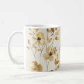 ゴールドクリームの花 コーヒーマグカップ (左)