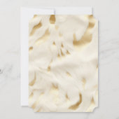 ゴールドクリームホワイト ウェスタンカウハイド 招待状 (裏面)