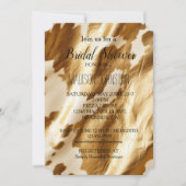 ゴールドクリーム ウェスタンヌメ革 招待状 (正面)