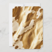 ゴールドクリーム ウェスタンハイド 招待状 (裏面)