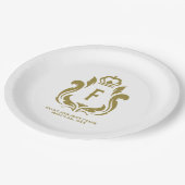 ゴールドクレストモノグラム ペーパープレート (アングル)