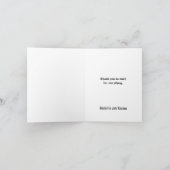 ゴールドクロス ゴシックウェディング サンキューカード (内部)