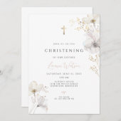 ゴールドクロス ボホ チャイルドクリスニング 招待状 (正面/裏面)