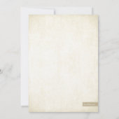 ゴールドグリッターの外観を保存する 日付発表 セーブザデート (裏面)