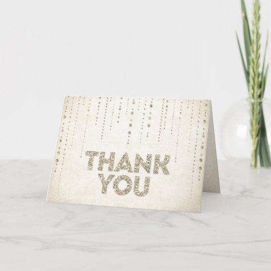 ゴールドグリッターの外観 感謝カード (正面)