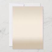 ゴールドグリッターの結婚式招待状 招待状 (裏面)