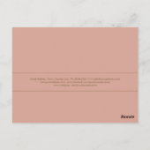 ゴールドグリッターまつげウィングス ありがとう割引 ピンク ポストカード (裏面)