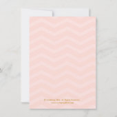 ゴールドグリッターコンフェッティ ブライダルシャワー招待状 招待状 (裏面)