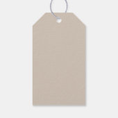 ゴールドグリッタードット現代カスタマイズ幸せな新年 ギフトタグ (裏面)