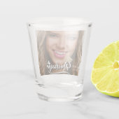 ゴールドグリッター卒業帽の写真 ショットグラス (裏面)