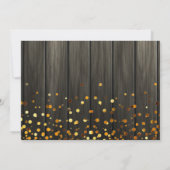 ゴールドグリッター あなたは私のブライズメイドになってくれる？ 木製 招待状 (裏面)