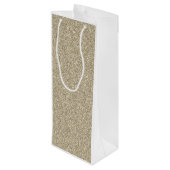 ゴールドグリッター お誕生日おめでとう50周年 ワインギフトバッグ (裏面アングル)