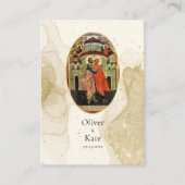 ゴールドグリッター テクスチャ 正教会 結婚 祈祷 カード (正面)