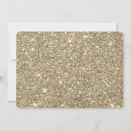 ゴールドグリッター バーガンディ マーブル 30歳の誕生日 招待状 (裏面)