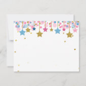 ゴールドグリッター ピンクムーン ありがとうカード サンキューカード (裏面)