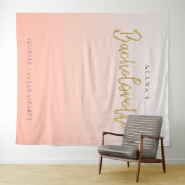 ゴールドグリッター ブライズメイドパーティー フォトブース タペストリー (インサイチュ(横))