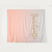 ゴールドグリッター ブライズメイドパーティー フォトブース タペストリー (正面(横))